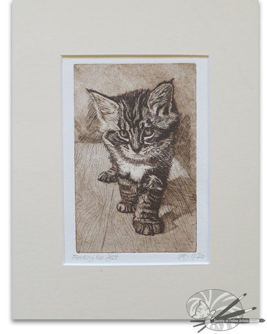 Finding His Feet - Original Print