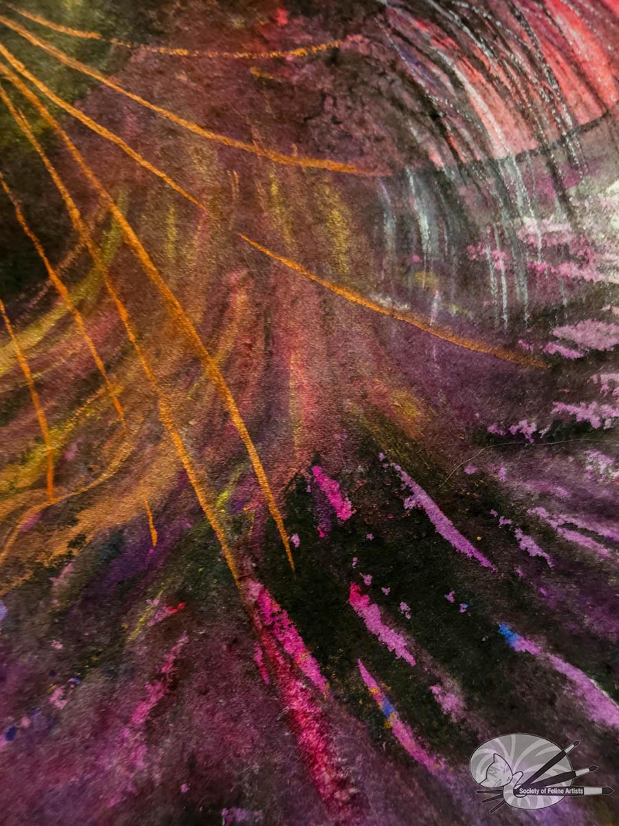 Flash - Black Cat Watercolour