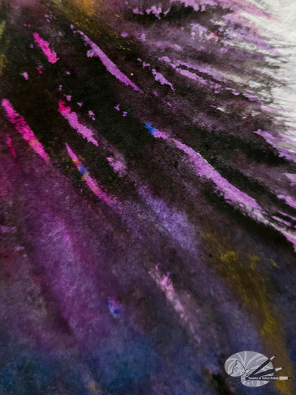 Flash - Black Cat Watercolour