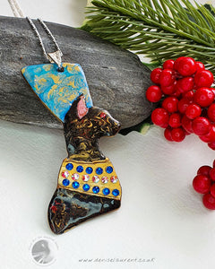 Egyptian Cat Pharaoh Necklace
