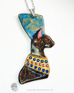 Egyptian Cat Pharaoh Necklace