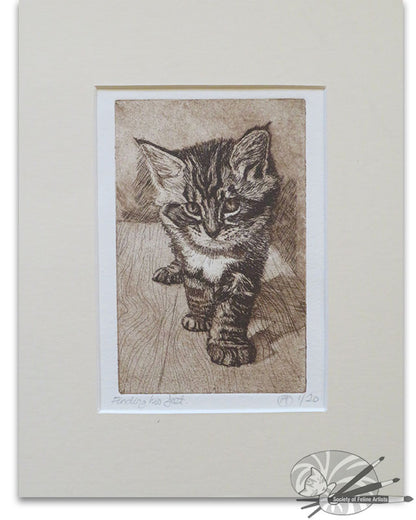 Finding His Feet - Original Print