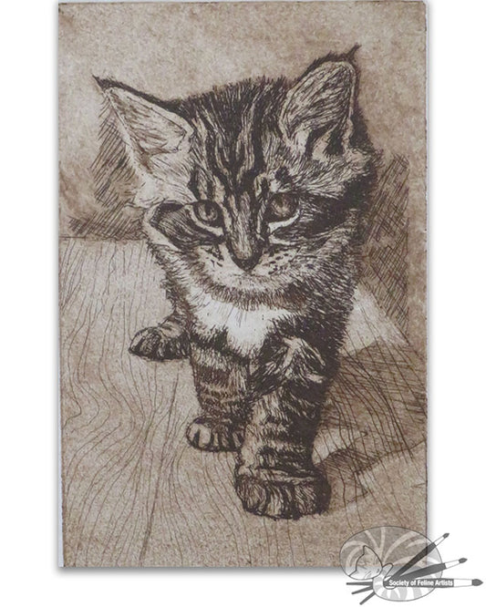 Finding His Feet - Original Print